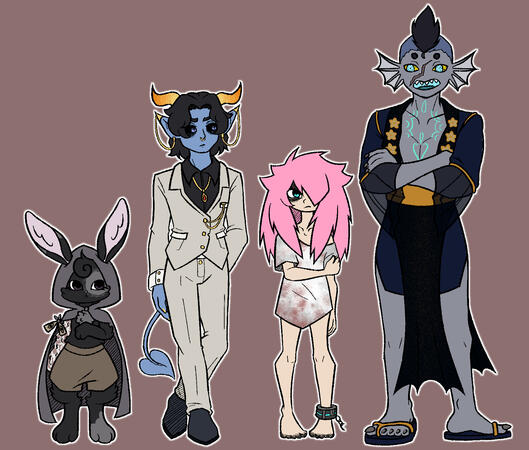 Fullbody w/ 3 Extra Characters - $105